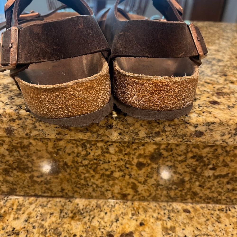 Birkenstock Milano Ankle Strap Sandal 42 Men 9 women 11 Habana Oiled Leather - Picture 9 of 11